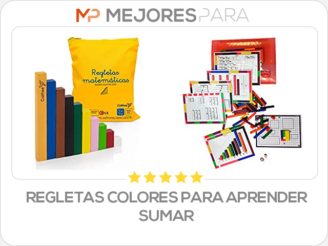 regletas colores para aprender sumar