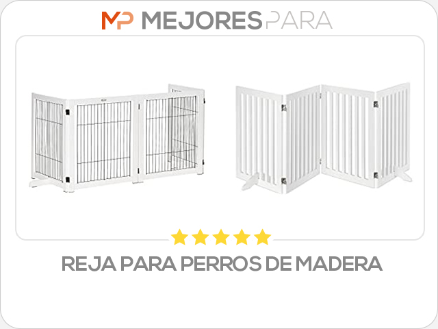 reja para perros de madera