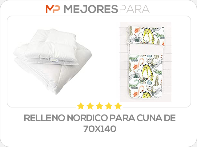 relleno nordico para cuna de 70x140