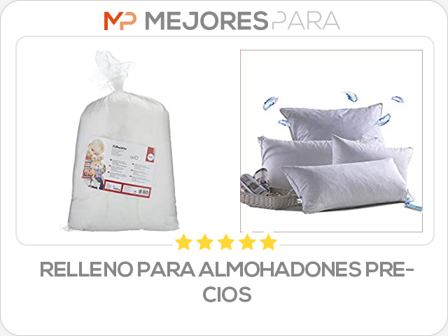 relleno para almohadones precios