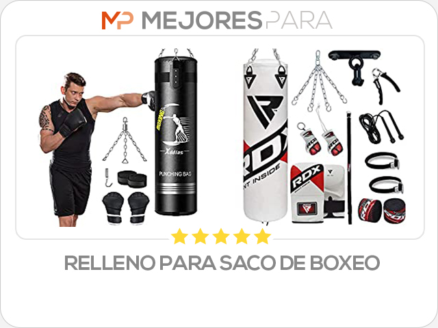 relleno para saco de boxeo