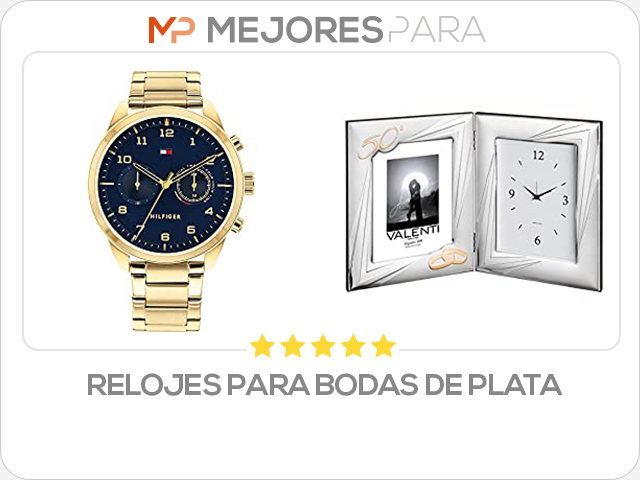 relojes para bodas de plata