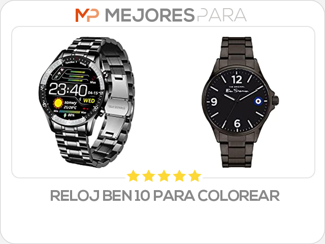 reloj ben 10 para colorear