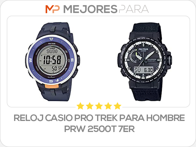 reloj casio pro trek para hombre prw 2500t 7er