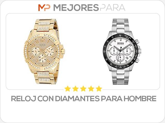 reloj con diamantes para hombre