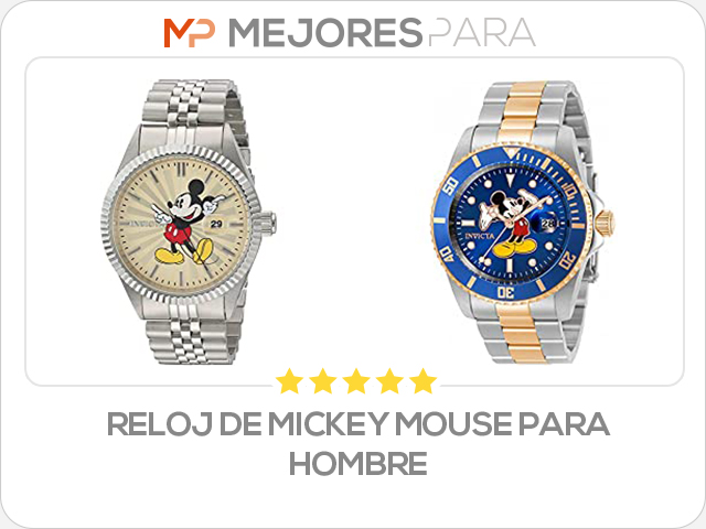 reloj de mickey mouse para hombre