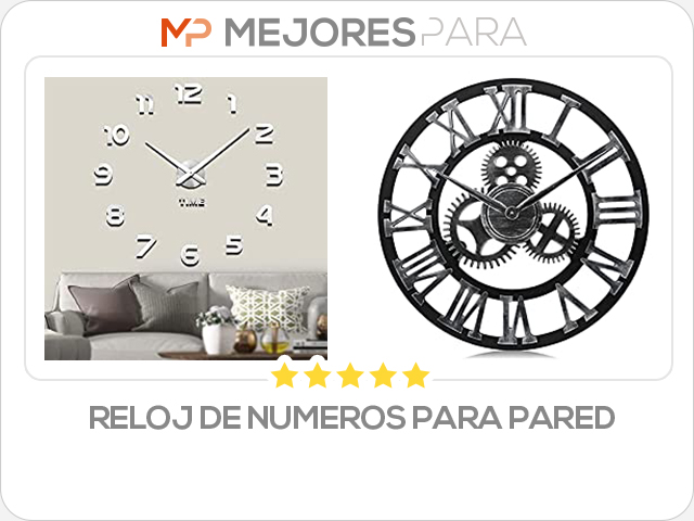 reloj de numeros para pared