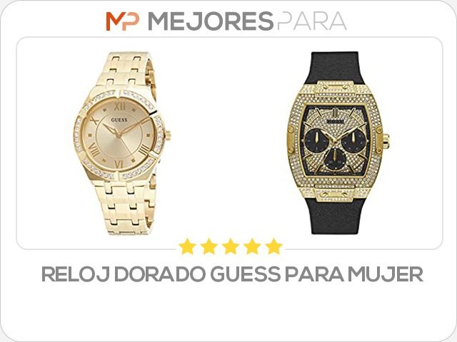 reloj dorado guess para mujer