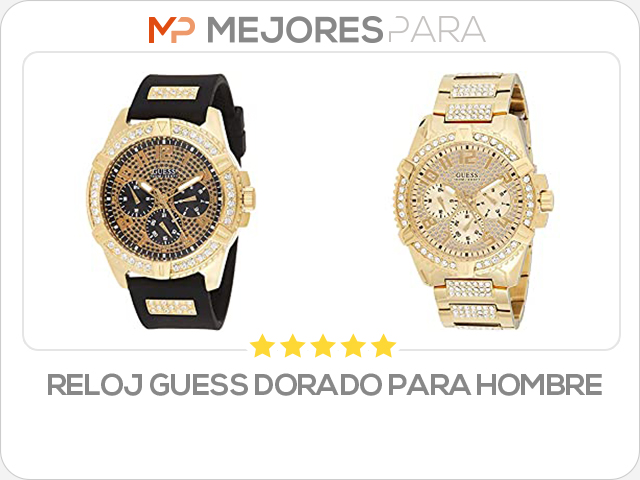 reloj guess dorado para hombre