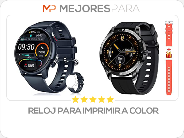 reloj para imprimir a color