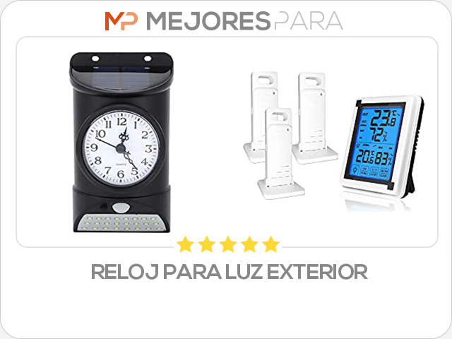 reloj para luz exterior