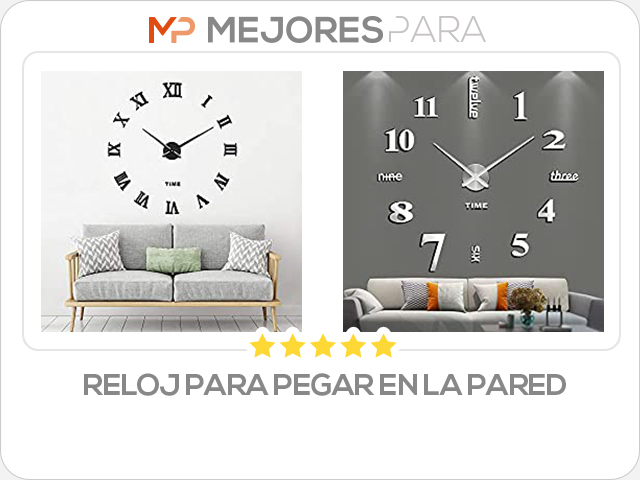 reloj para pegar en la pared