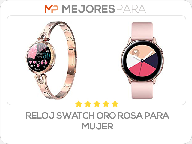 reloj swatch oro rosa para mujer