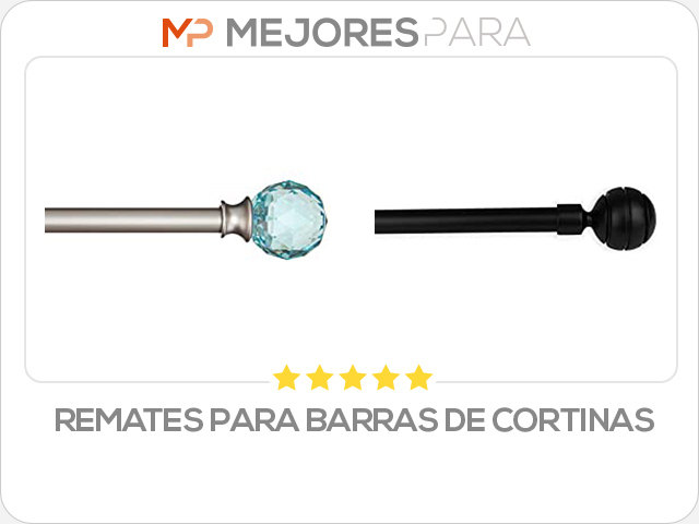 remates para barras de cortinas