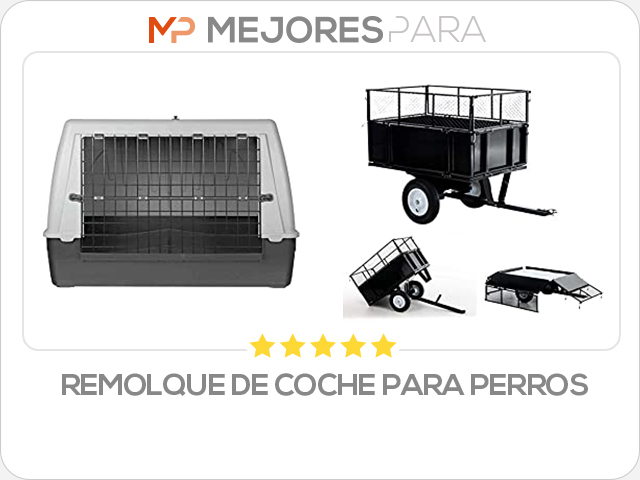 remolque de coche para perros