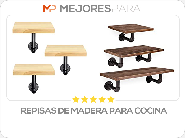 repisas de madera para cocina