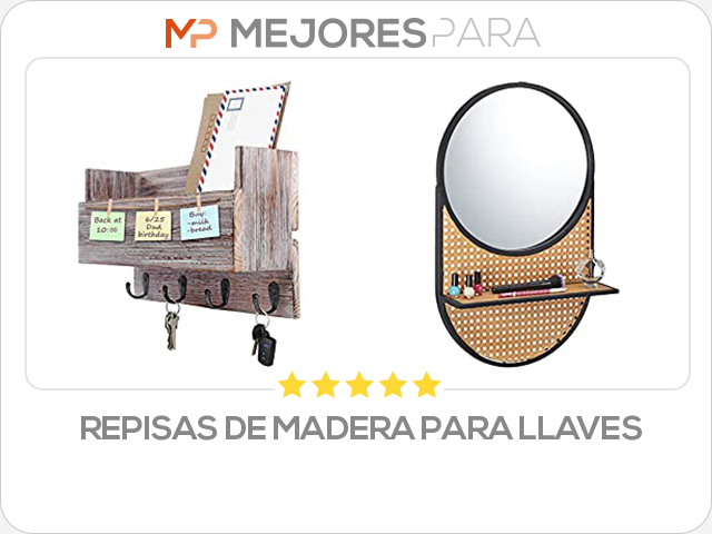 repisas de madera para llaves