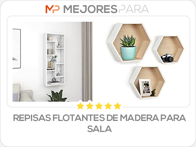 repisas flotantes de madera para sala