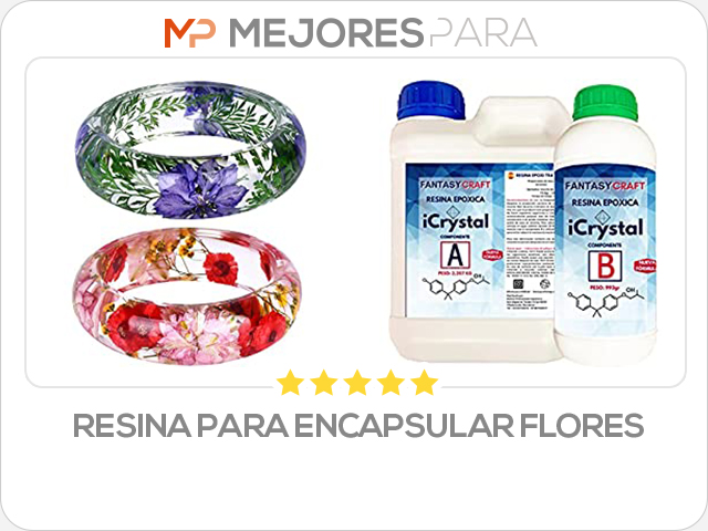 resina para encapsular flores