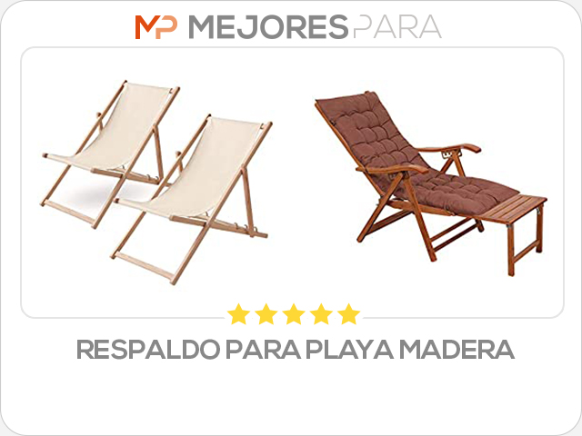 respaldo para playa madera