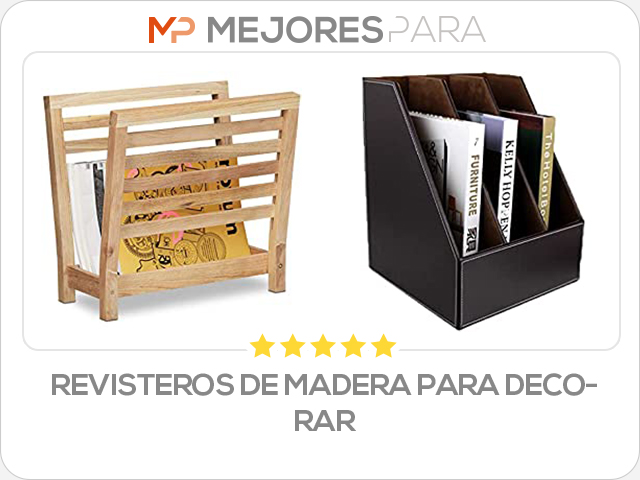 revisteros de madera para decorar