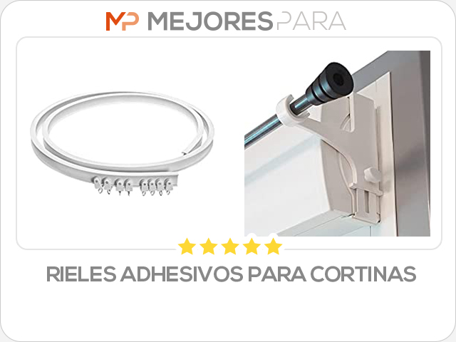 rieles adhesivos para cortinas