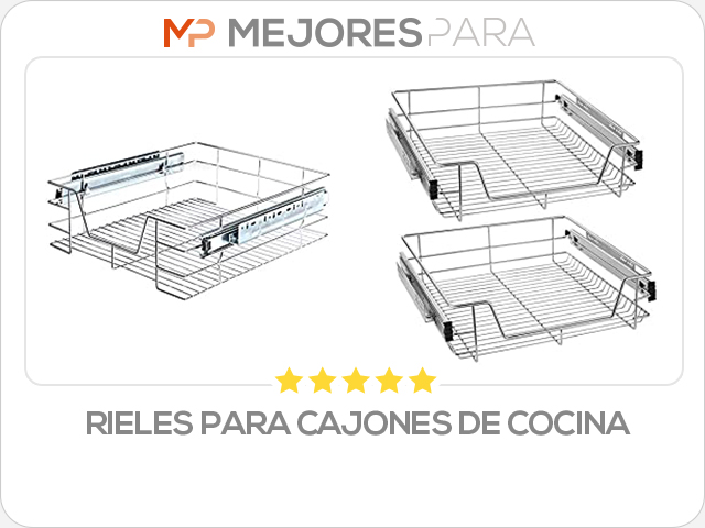 rieles para cajones de cocina