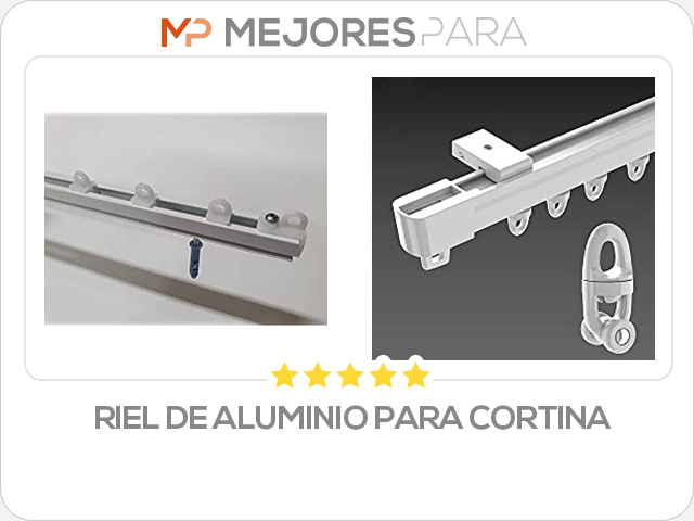 riel de aluminio para cortina