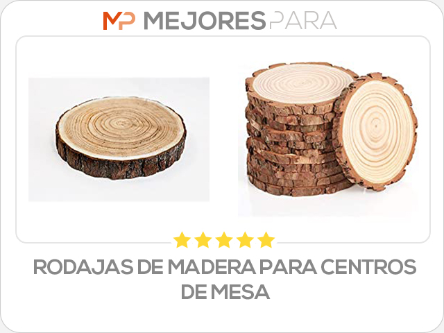 rodajas de madera para centros de mesa