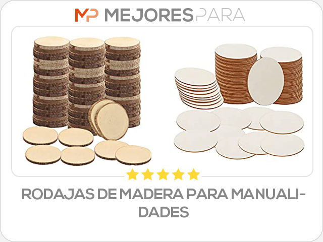 rodajas de madera para manualidades