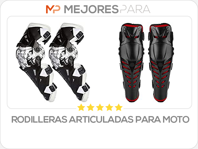 rodilleras articuladas para moto