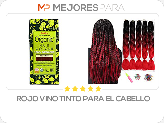 rojo vino tinto para el cabello