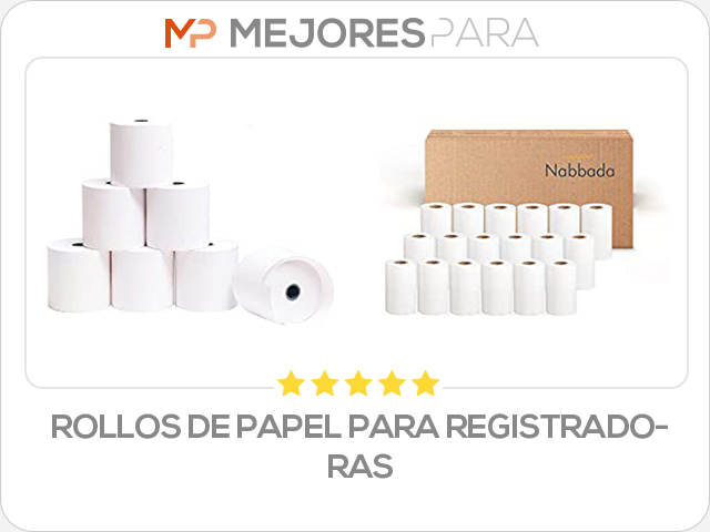 rollos de papel para registradoras