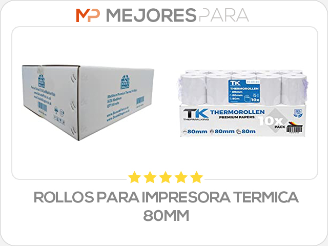 rollos para impresora termica 80mm