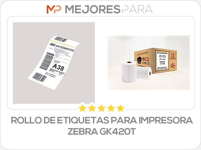 rollo de etiquetas para impresora zebra gk420t