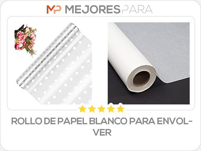 rollo de papel blanco para envolver