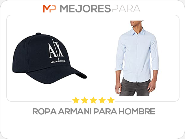 ropa armani para hombre