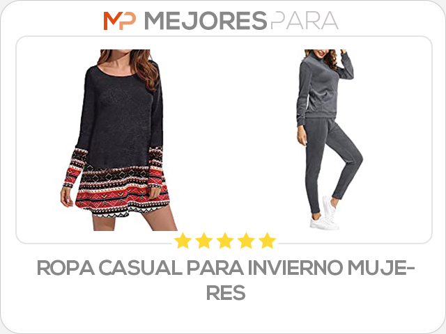 ropa casual para invierno mujeres