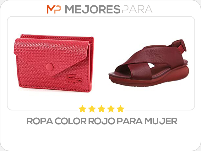 ropa color rojo para mujer