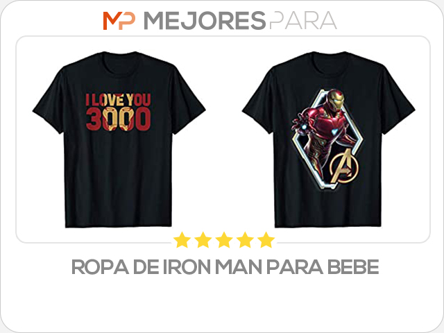 ropa de iron man para bebe