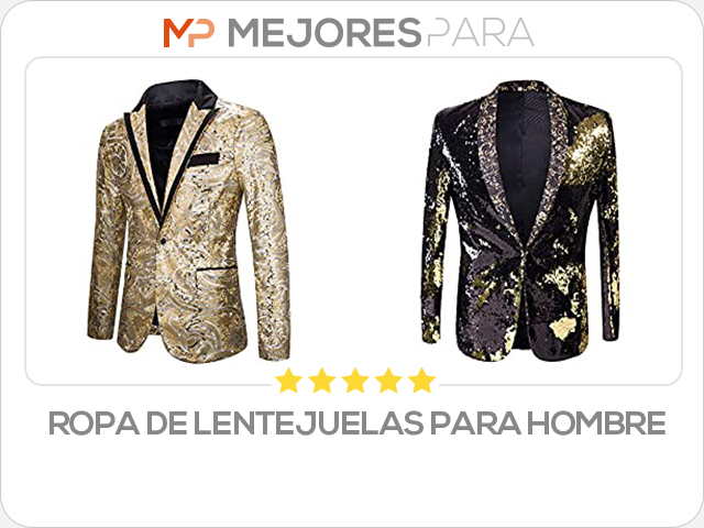 ropa de lentejuelas para hombre