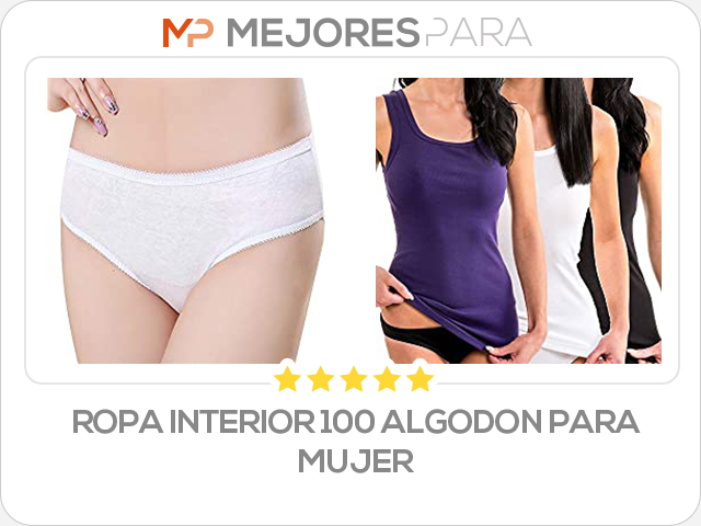 ropa interior 100 algodon para mujer