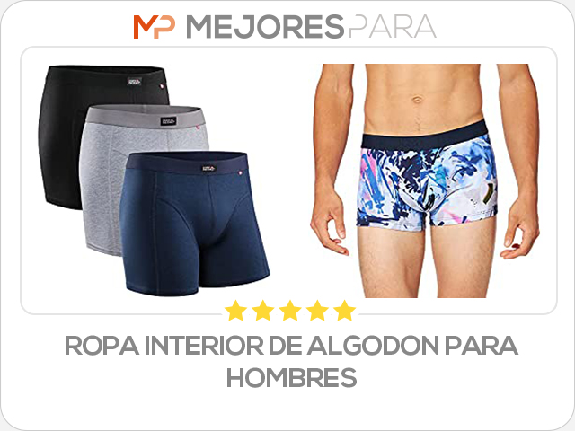 ropa interior de algodon para hombres