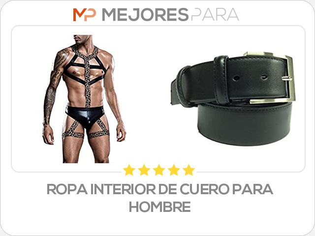 ropa interior de cuero para hombre