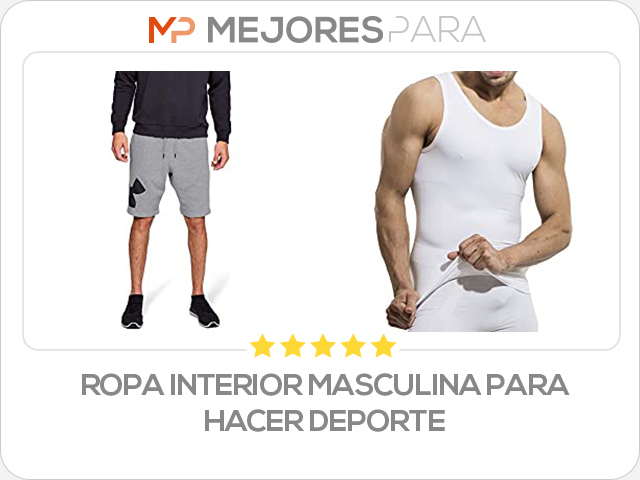 ropa interior masculina para hacer deporte