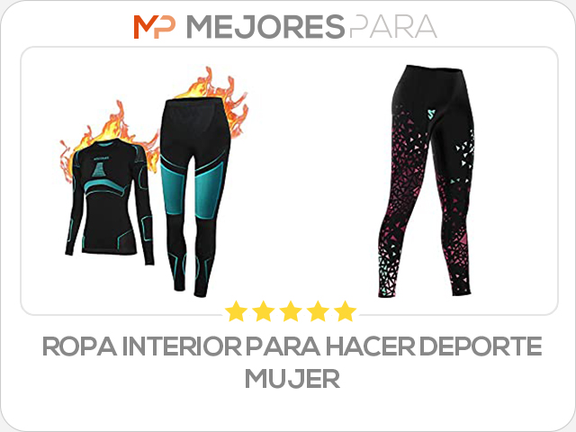 ropa interior para hacer deporte mujer