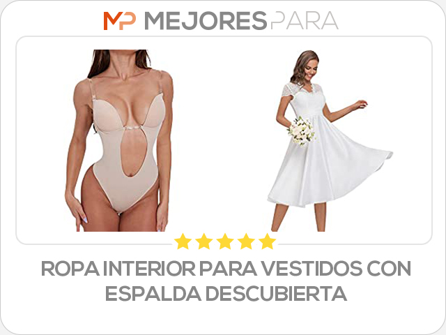 ropa interior para vestidos con espalda descubierta