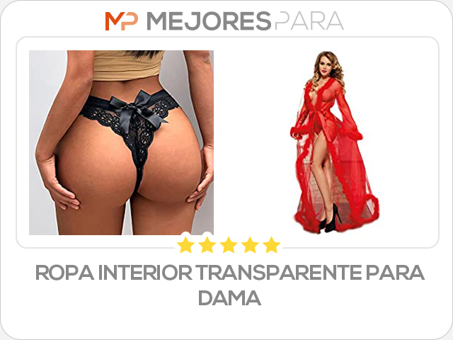 ropa interior transparente para dama