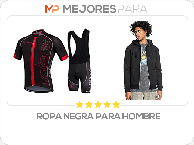 ropa negra para hombre