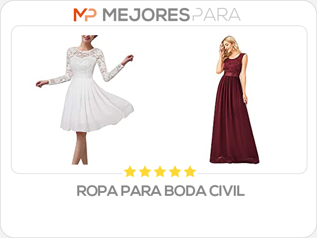 ropa para boda civil